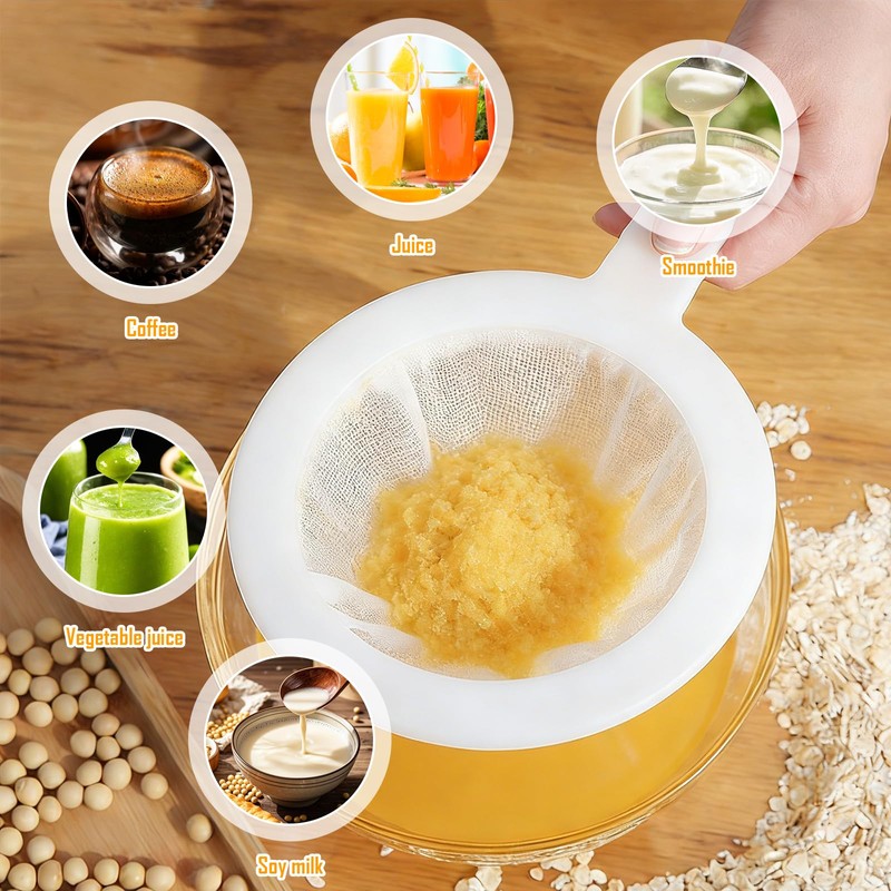 Yooyan Sieve Set 6 Pieces Fine, Ultrafine Nylon Fine Sieve