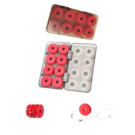 Ieron 32 pcs Fishing Foam Spools Fly Fishing Gear Fishing Rig Winders Storage Box