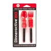 Dinneractive Utensil Set for Kids – Red Firefighter Themed Fork