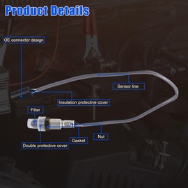 2Pcs Oxygen Sensor Downstream 234-4380 O2 Sensor Compatible with Infiniti EX35 08-12 & for FX35 07-12 & for G37 08-13 & for Nissan 350Z 07-09 & for Cube 09-13 & for Rogue 08-13 & for SENTRA 07-12