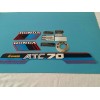 HONDA ATC70 1985 MODEL DECAL GRAPHIC SET (10 DECALS) (*#h04)
