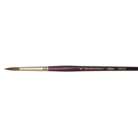 koh I noor Round Brush 9935 KOLINSKY 8, Gold, 24.5 x 6 x 0.6 cm