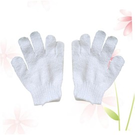 Guantes Exfoliantes de Cinco Dedos para Ducha y Spa Reversibles