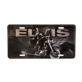 Midsouth Products Elvis License Plate - Elvis with Motorcycle