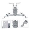 KONTONTY Adjustable Carbon Steel Projector Ceiling Mount Bracket Capacity Easy