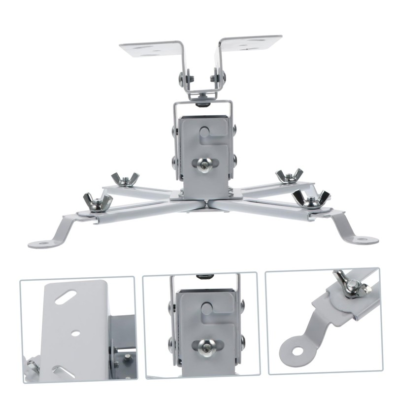 KONTONTY Adjustable Carbon Steel Projector Ceiling Mount Bracket Capacity Easy