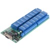 Jeanoko RS232 DB9 Female Interface 16-Channel Relay Board Serial Port