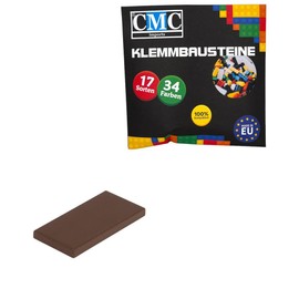 50 x Clamping Blocks Tiles Building Blocks 2 x 4 Nubs Compatible 34 Colours Free Choice of Colours (071 - Dark Brown)