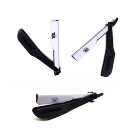 Exclusive Edition White Design Stylish Barber Professional Straight Edge Razor - Double Edge / Single Edge Blade Holder Classic Shaving Tool