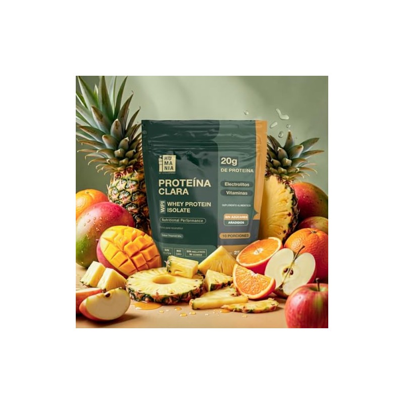SP HUMANIA Proteína Clara Clear Whey Tropical Mix 250g 10