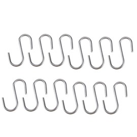 VALICLUD 10pcs S Hooks Small Hooks 1. 5 Zinc Plating Metal Hooks S Hooks for Hanging for Kitchen Bathroom Bedroom