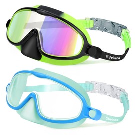Vvinca Swimming Goggles Children Pack of 2 for Years 3-6 Boys Girls