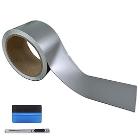 LZLRUN High Gloss Silver Vinyl Tape (High Gloss Silver, 2Inches x 30Feet)