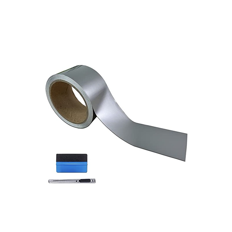 LZLRUN High Gloss Silver Vinyl Tape (High Gloss Silver, 2Inches