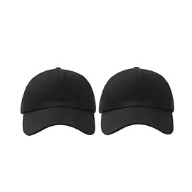 2 Pack Hats for Men Classic Low Profile Adjustable Strapback Cotton Dad Hats Baseball Caps for Men and Women