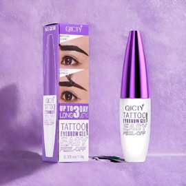 Easy Peel Off Eyebrow Tint Gel, Tattoo Brow Gel, Long-lasting, Waterproof, Creating Full And Well-defined Eyebrows Makeup Cosmetic #01:_#01