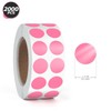 Round Stickers Pink 13mm Circle Labels with Color Coding Dot