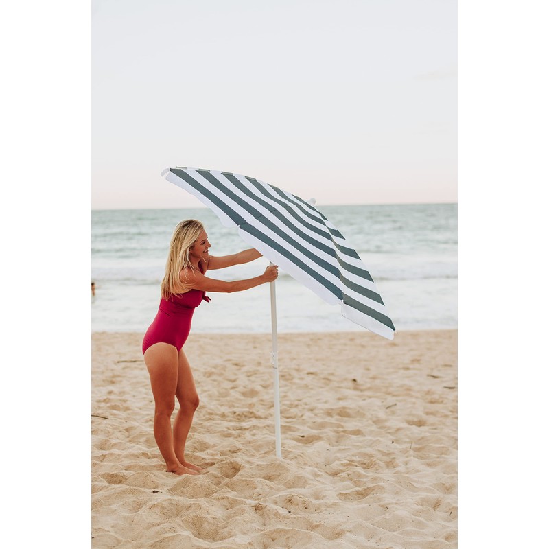 PICNIC TIME 5.5 Ft Portable Beach Umbrella, Lightweight UV Protection