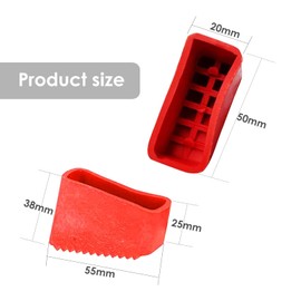 Pack of 4 Ladder Non-Slip Feet Mat, Rubber Ladder Feet Mat - Universal Ladder Foot Covers for DIY - Sturdy Ladder Feet for Secure Grip and Floor Protection