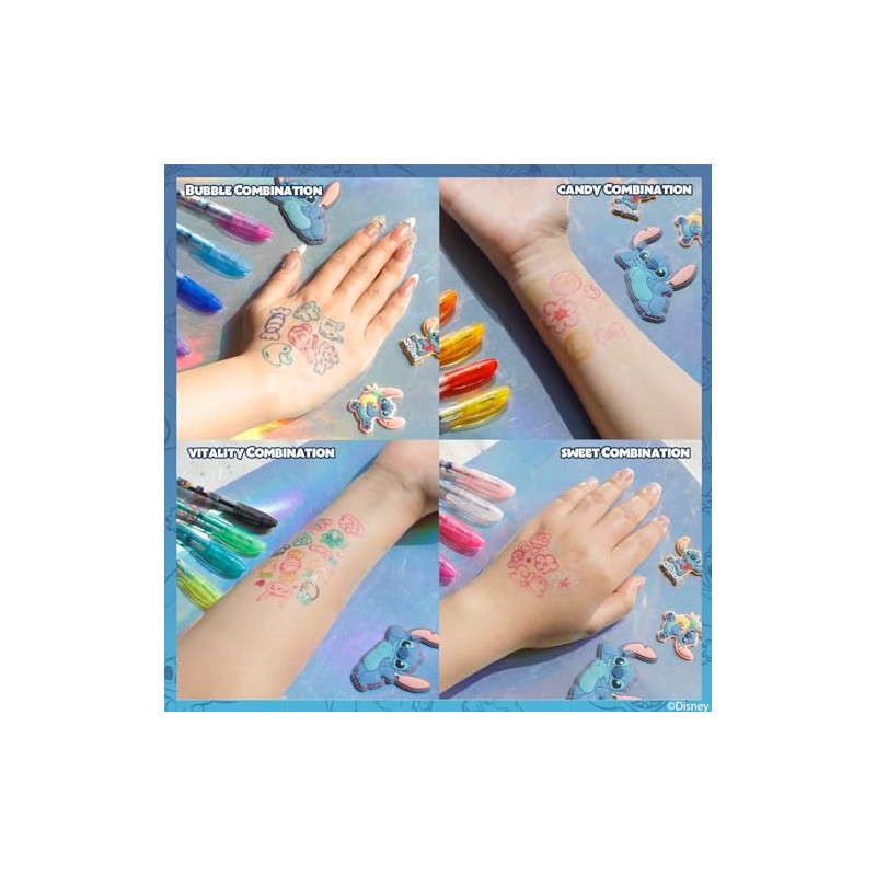 Stitch Set de Arte Corporal con Glitter 16 pzas para