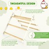 Bamboo Adjustable Chicken Perches, with Adjustable Circles Holder, Strong Roost