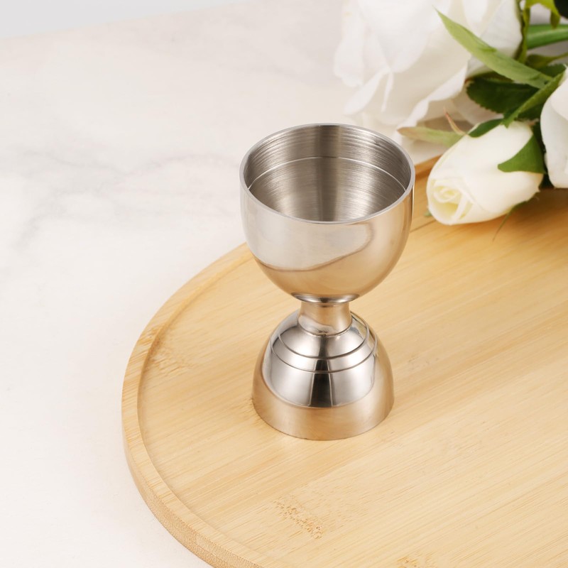 Cocktail Measuring Jigger, Double Sided Stainless Steel Bell Cocktail Jigger