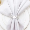 Napkin Rings – 6 Pieces Bismillah Letter Metal Napkin Ring