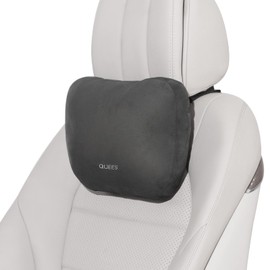 BEBAS Car Headrest Pillow, Comfy Car Neck Pillow for Driving Seat, Universal Neck Support Pillow with Adjustable Strap & Removable Washable Cover, Headrest Cushion for Pain Relief(Black, 1 Pack)