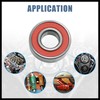 Hihaha 2pcs 6003RS Deep Groove Sealed Shielded Ball Bearing Universal