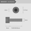 M5 Allen Screw and Nut Combination Box Mechanical Hex Socket
