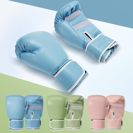 Simgoing Boxing Gloves for Men & Women, Boxing Training Gloves with PU Leather for Free Fighting, Muay Thai, Sparring, Fighting Kickboxing, Adult Heavy Duty Sandbag(Morandi Color System,8 oz)