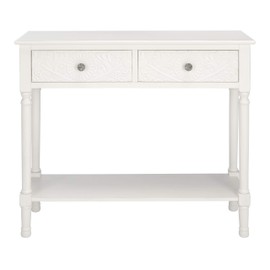 Safavieh Home Collection Josie Distressed White 2-Drawer Console Table