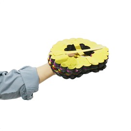 Magic Magic Flower Silver/Metallic Flower Garland, Flower Drawing, Compressed Paper Flower, Appealing, Stage Magic Tool, Magic Tool (Large)