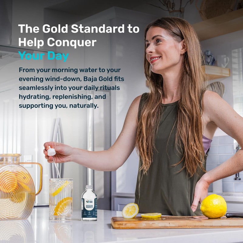 Baja Gold Liquid Ocean Trace Mineral Drops - Ionic Electrolytes