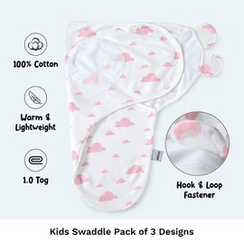 Imperial Rooms Pink Swaddle Blanket 0-3 Months 100% Soft Organic Cotton Swaddles for Newborn – Pack of 2 Baby Swaddle Blanket for Boy and Girl Baby Wrap