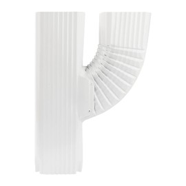 Downspout Gutter Upright Y Connector 3x4 White，Connection Rain Gutter Downspout