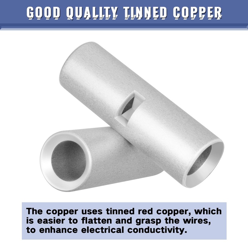 460PCS Non Insulated Butt Connectors Kit, Sopoby Butt Splice Connectors,
