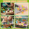 EKisemio 120 Pcs Mini Resin Animals, Glow in The Dark