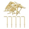 uxcell Right Angle Hooks, 20Pcs 2" L Shaped Screw Hooks