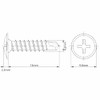4.2mm x 13mm (Pack of 50) Black Self Drilling Phillips