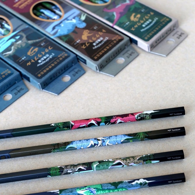Tombow Pencil Kakata Pencil 2B Dinosaur B Set of 12