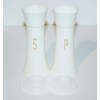 Vintage Tupperware Salt & Pepper Shakers Hourglass 6" Tall