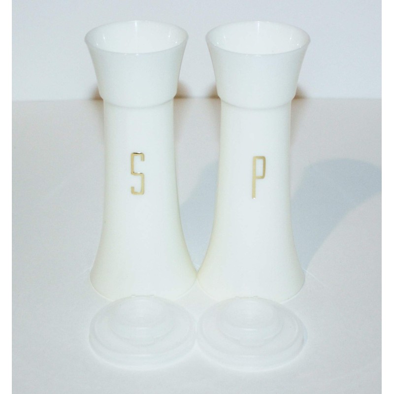 Vintage Tupperware Salt & Pepper Shakers Hourglass 6" Tall