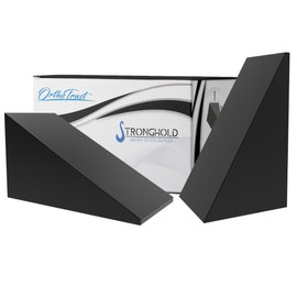 OrthoTrust-Juego de bloques sacros pélvicos StrongHold Cuñas de espuma de alta densidad Juego de color negro