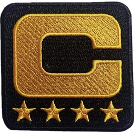 Generic Captain C (Black) Embroidered Sew on Patch - Iron on Patches for Animal Lovers, Indian Wildlife Lovers - Environment Emblem for Jackets, Jeans, Backpacks, Hats and Shirts