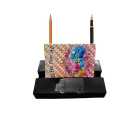 French car HY Van ref43 BLACK desk office tidy stores business cards pens pencil holder paper weight