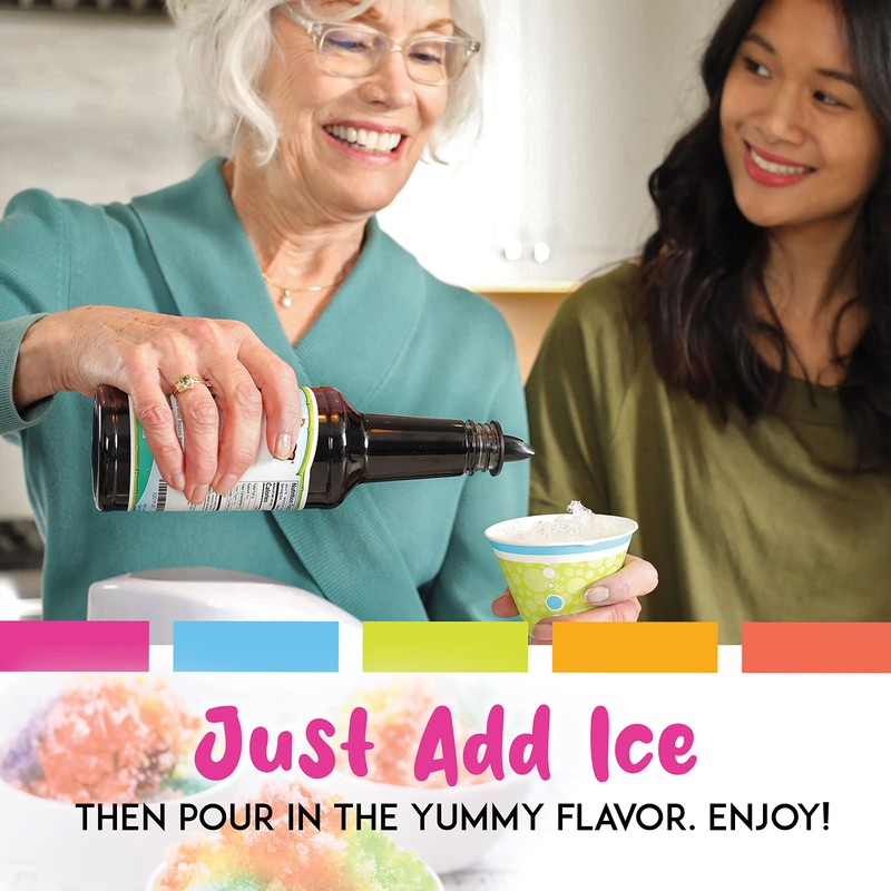 Hawaiian Shaved Ice Syrup Assortment with 10 - 16oz Bottles,