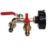 S60X6 IBC Tank Cap with Brass Tap 1/2" Tap Snap