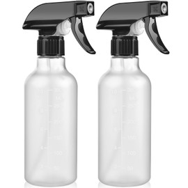 Bealee Spray Bottles 2 Pack, 10 Oz, Mist & Stream, Heavy Duty Spraying Empty Water Sprayer Bottle, BPA Free Plastic Refillable Containers for Cleaning Solutions, Planting, Hair with Measurement