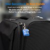 Bright Colors, TSA Approved Luggage Locks 4 Pack, Re-settable Combination